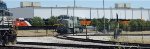 A primered BNSF 3283 (ES44ACH Tier 4 Credit) with CN 3325 (AC44C6M), BNSF 3667 and BNSF 3668 (ET44ACH's) in the Bactground..